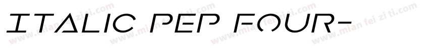 Italic PEP Four字体转换